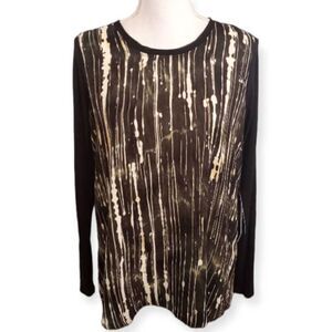 Simply VERA VERA WANG GREEN SHADOW GAEDEN BLOUSE SZ.M NWT